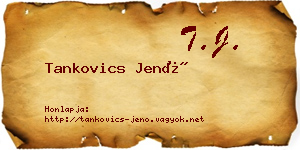 Tankovics Jenő névjegykártya